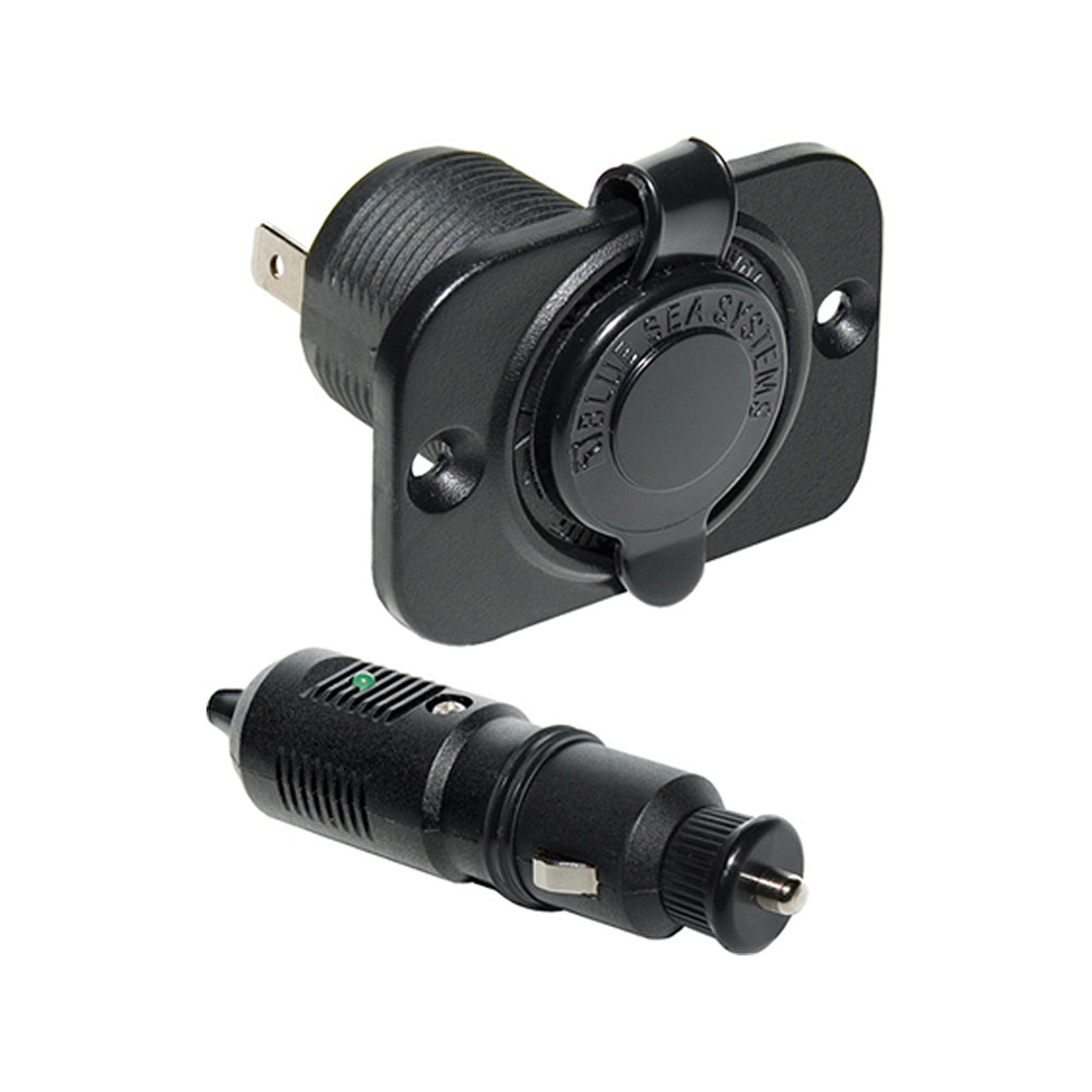 Blue Sea 1015 12V DC Plug &amp; Dash Socket (1010 &amp; 1011)-Electrical-1-Tiny Boat Nation