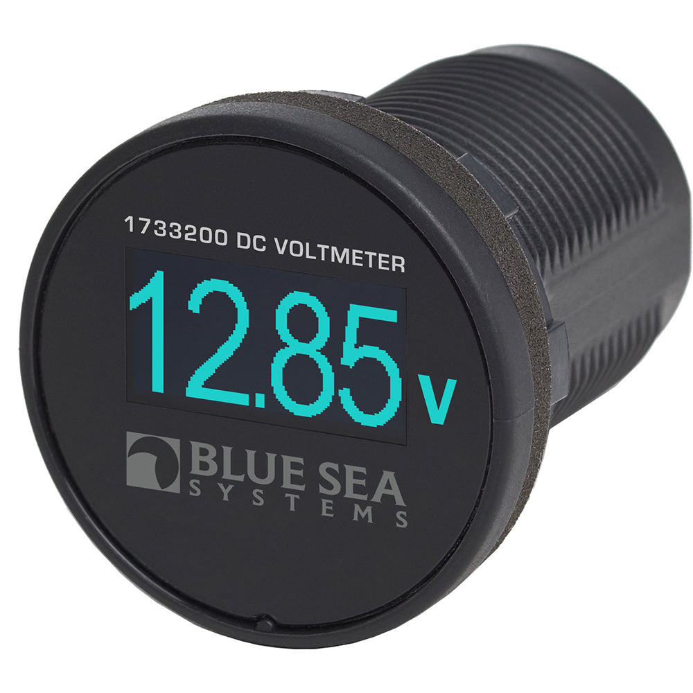 Blue Sea 1733200 Mini OLED Voltmeter - Blue-Electrical-1-Tiny Boat Nation