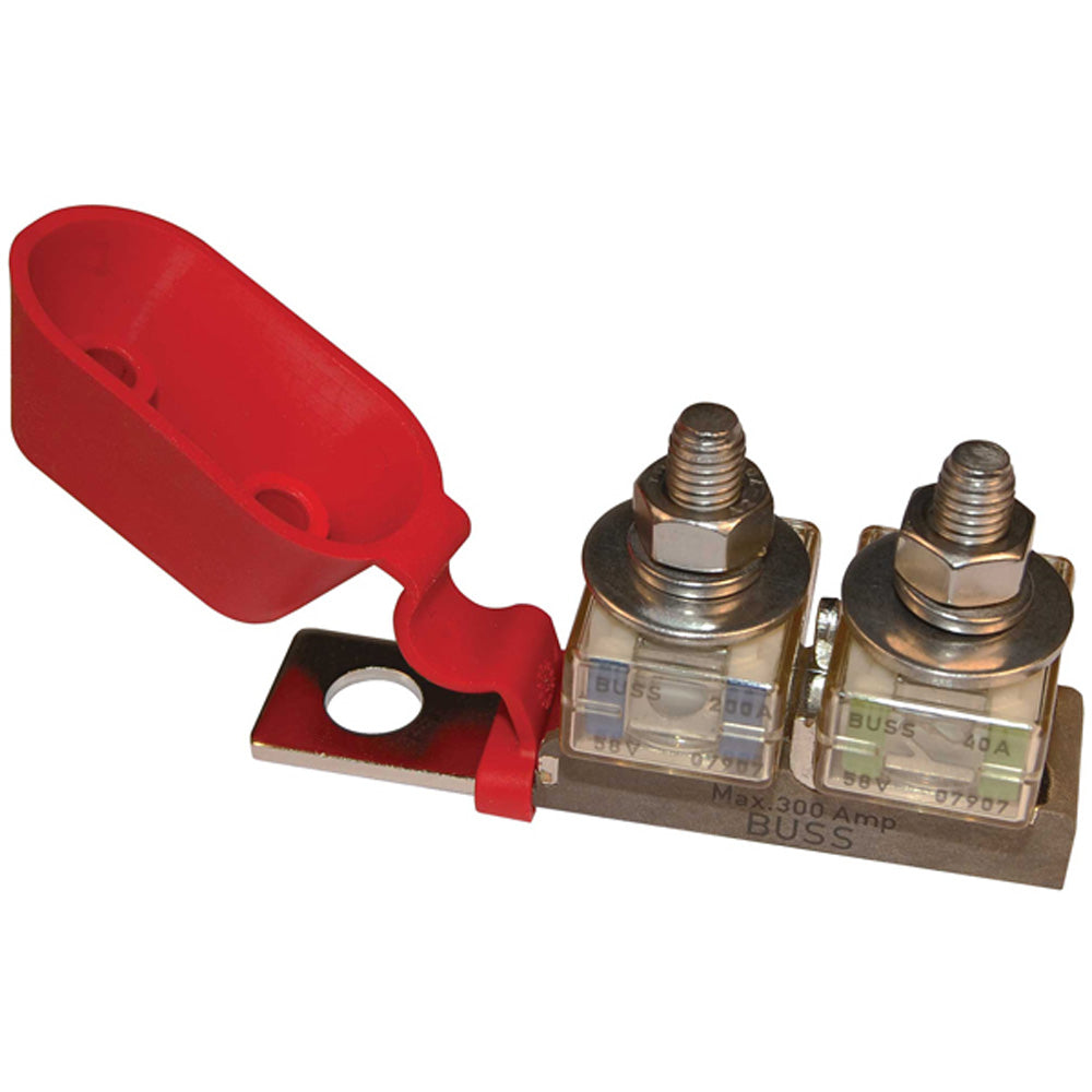 Blue Sea 2151 Terminal Fuse Block - 3-8" Mounting Hole - 2 Terminal Studs-Electrical-1-Tiny Boat Nation