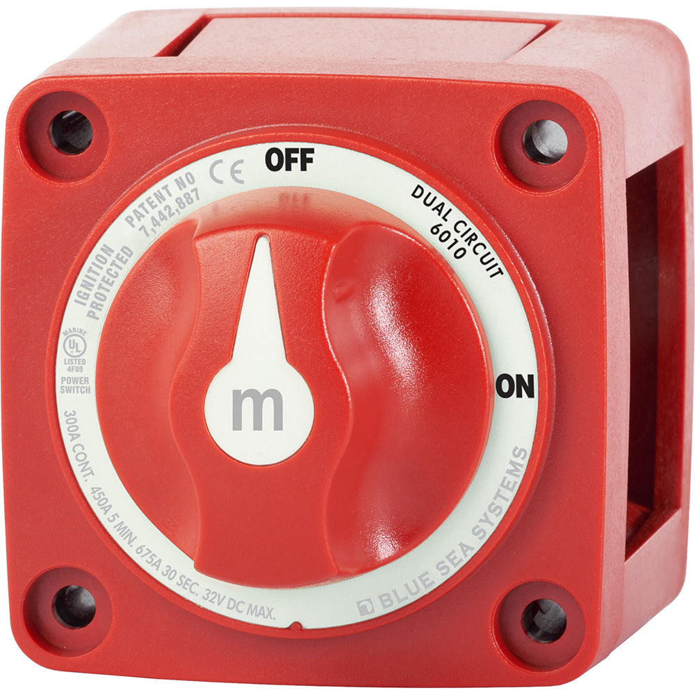 Blue Sea 6010 m-Series (Mini) Battery Switch Dual Circuit-Electrical-1-Tiny Boat Nation
