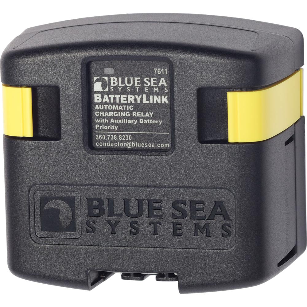 Blue Sea 7611 DC BatteryLink™ Automatic Charging Relay - 120 Amp w-Auxiliary Battery Charging-Electrical-1-Tiny Boat Nation