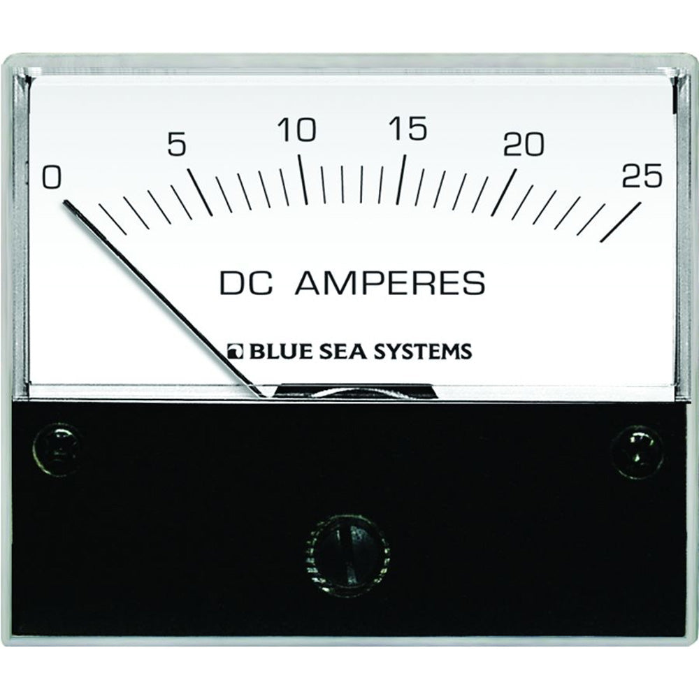 Blue Sea 8005 DC Analog Ammeter - 2-3-4&quot; Face, 0-25 Amperes DC-Electrical-1-Tiny Boat Nation