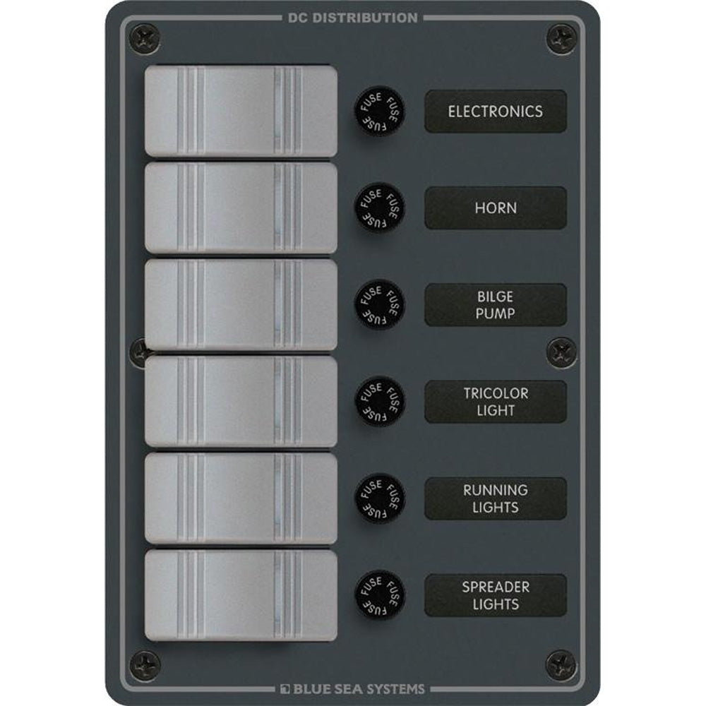 Blue Sea 8053 Slate Grey - 6 Position - Vertical-Electrical-1-Tiny Boat Nation