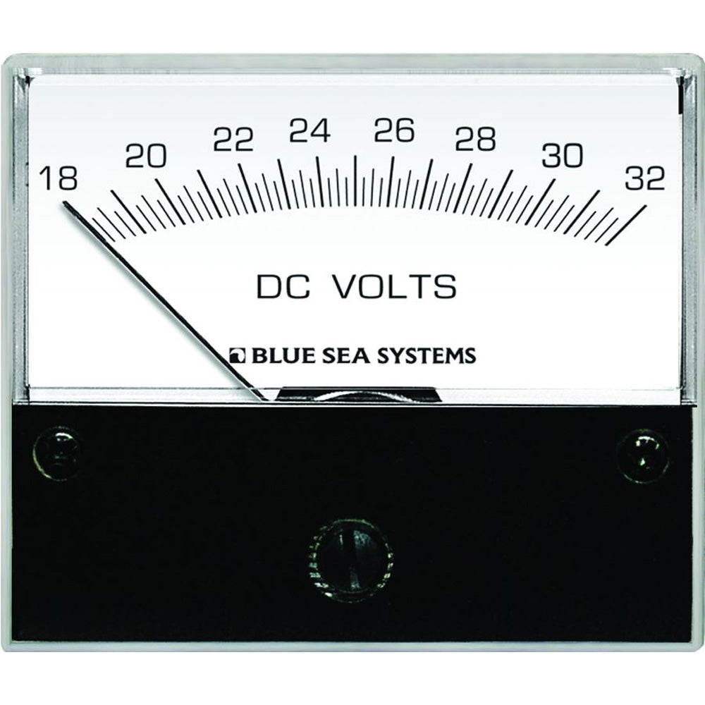 Blue Sea 8240 DC Analog Voltmeter - 2-3-4&quot; Face, 18-32 Volts DC-Electrical-1-Tiny Boat Nation