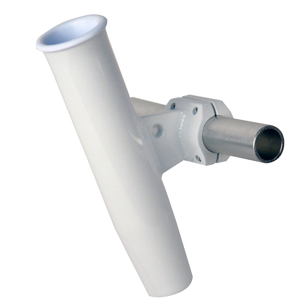 C.E. Smith Aluminum Horizontal Clamp-On Rod Holder 1.66" OD - White Po - Tiny Boat Nation C.E. Smith Aluminum Horizontal Clamp-On Rod Holder 1.66" OD - White Po - Tiny Boat Nation