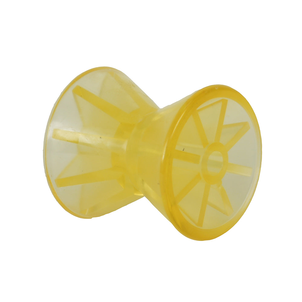 C.E. Smith Bow Roller - Yellow PVC - 4&quot; x 1-2&quot; ID-Trailering-1-Tiny Boat Nation