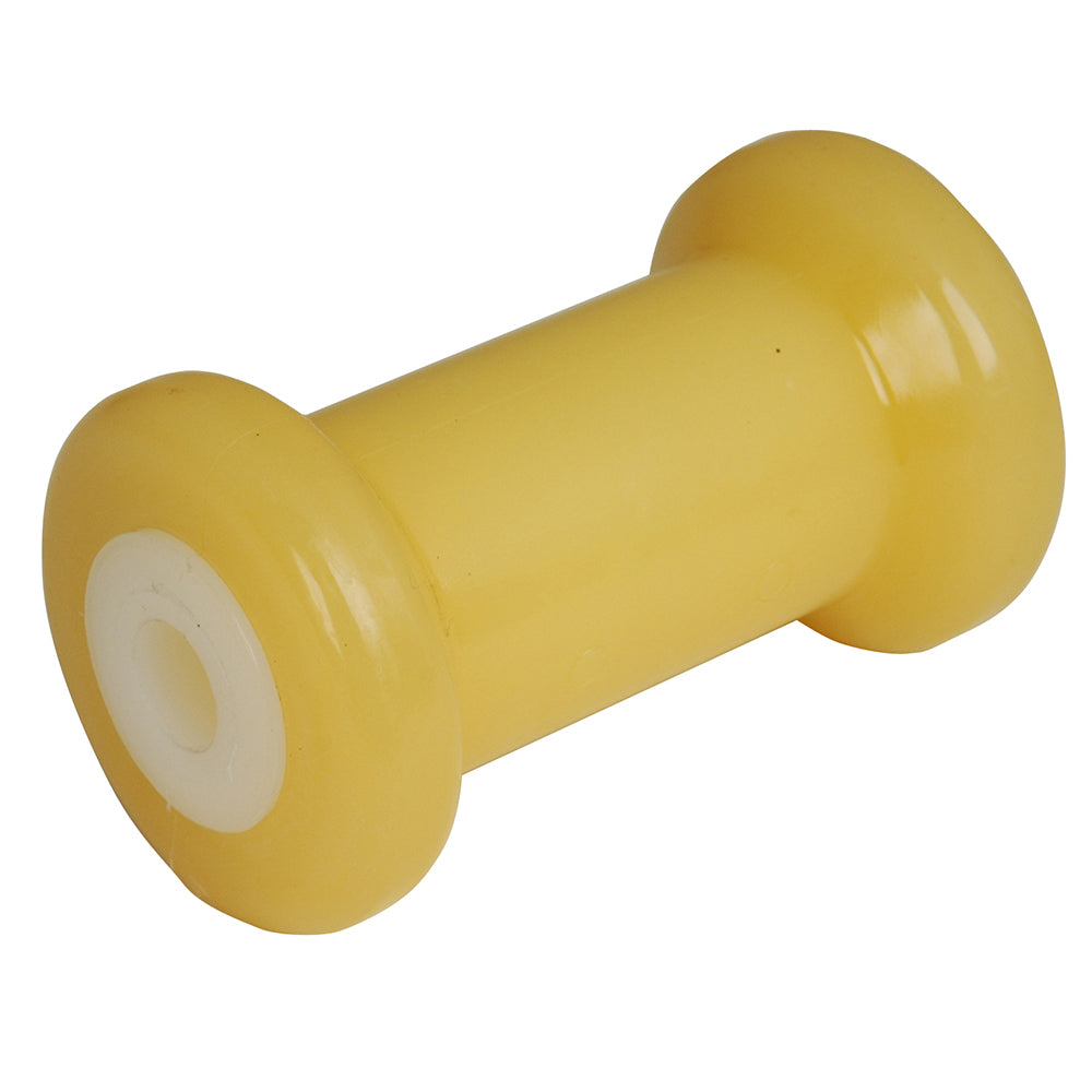 C.E. Smith Spool Roller 5&quot; - 5-8&quot; ID - Gold TPR w-Bushing White Solid-Trailering-1-Tiny Boat Nation