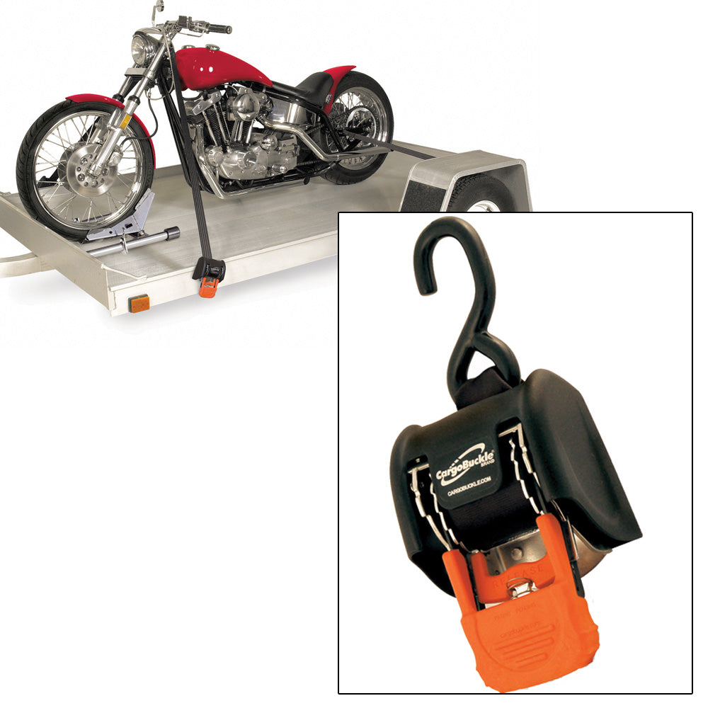 CargoBuckle G3 Retractable Ratchet Tie-Down - 2" x 72" - Pair-Trailering-1-Tiny Boat Nation