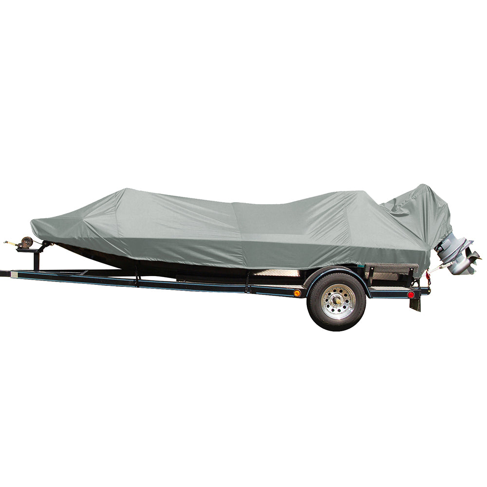 Carver Performance Poly-Guard Styled-to-Fit Boat Cover f-16.5' Jon Style Bass Boats - Shadow Grass-Winterizing-1-Tiny Boat Nation
