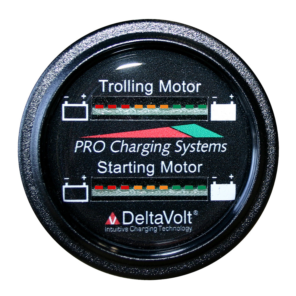 Dual Pro Battery Fuel Gauge - Marine Dual Read Battery Monitor - 12V-24V System - 15' Battery Cable-Electrical-1-Tiny Boat Nation