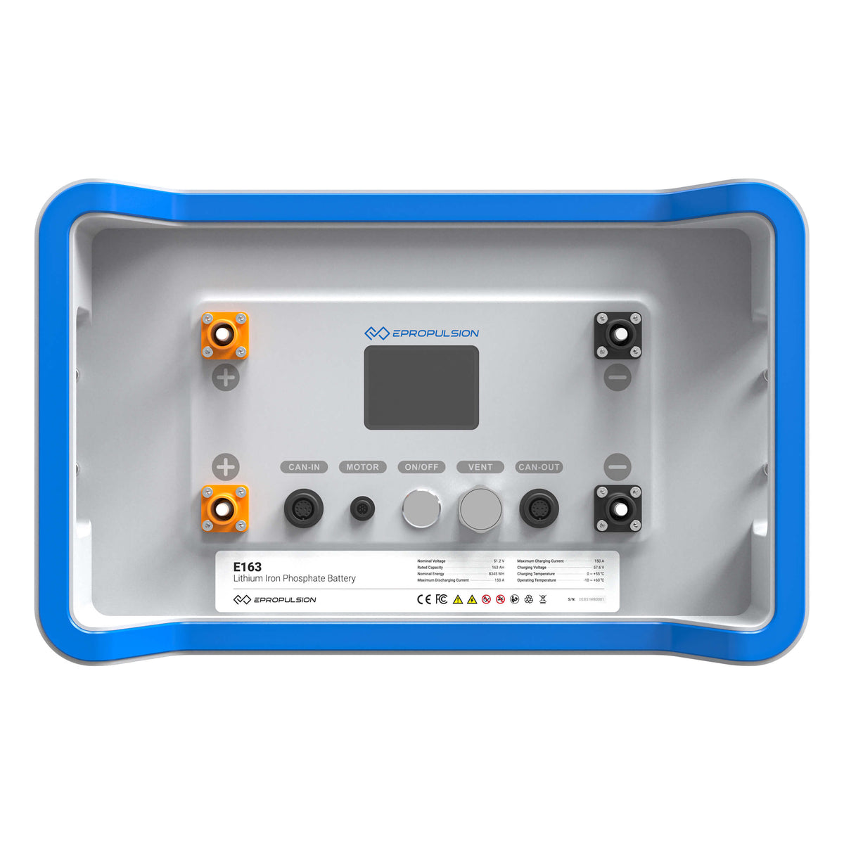 EPropulsion E-Series E163 Lithium Iron Phosphate Battery (LiFePO4)-Watercraft Engines &amp; Motors-4-Tiny Boat Nation