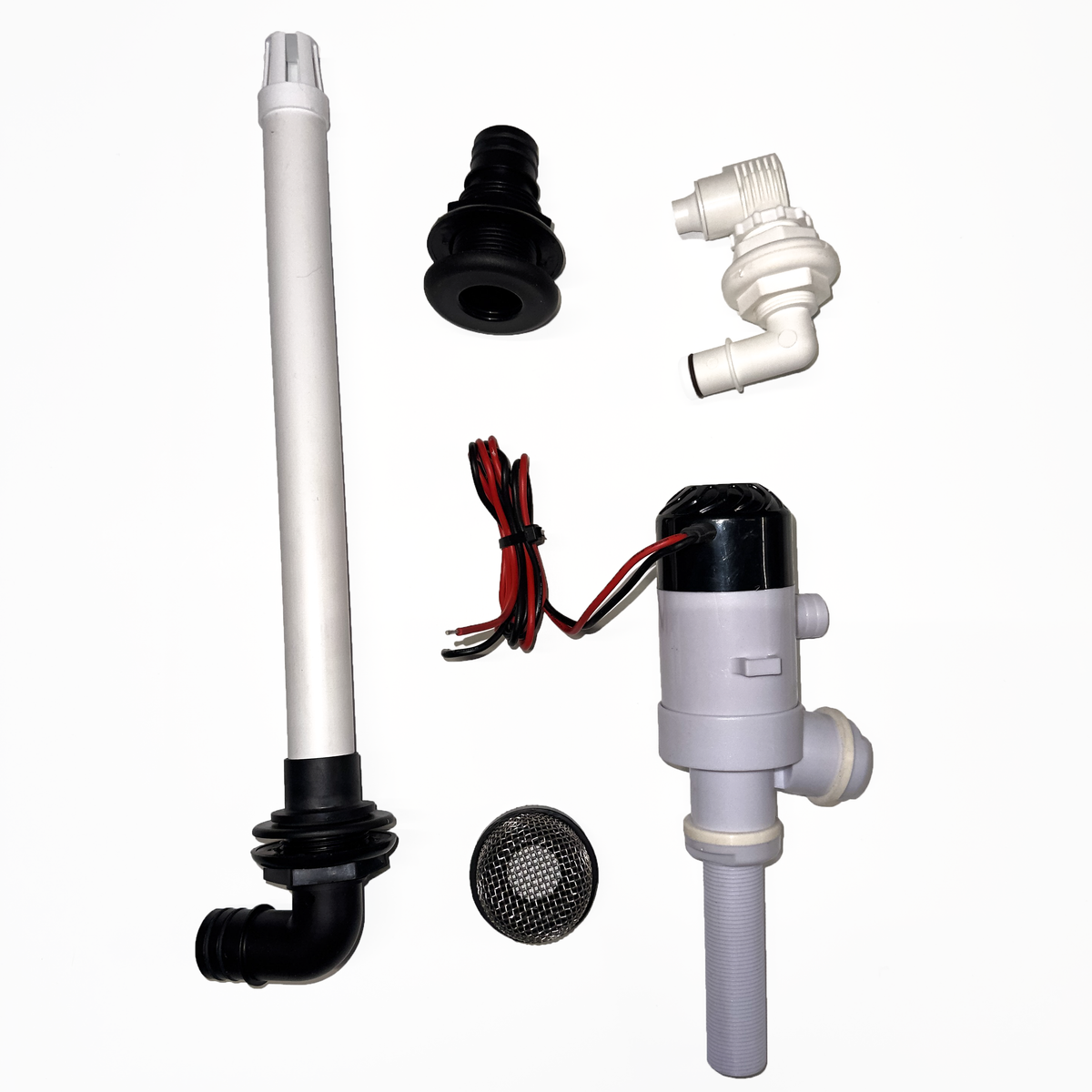 FlowRite Essentials Livewell Kit-Marine &amp; Livewell Plumbing-Parts Kit With 500GPH Livewell Pump-1-Tiny Boat Nation