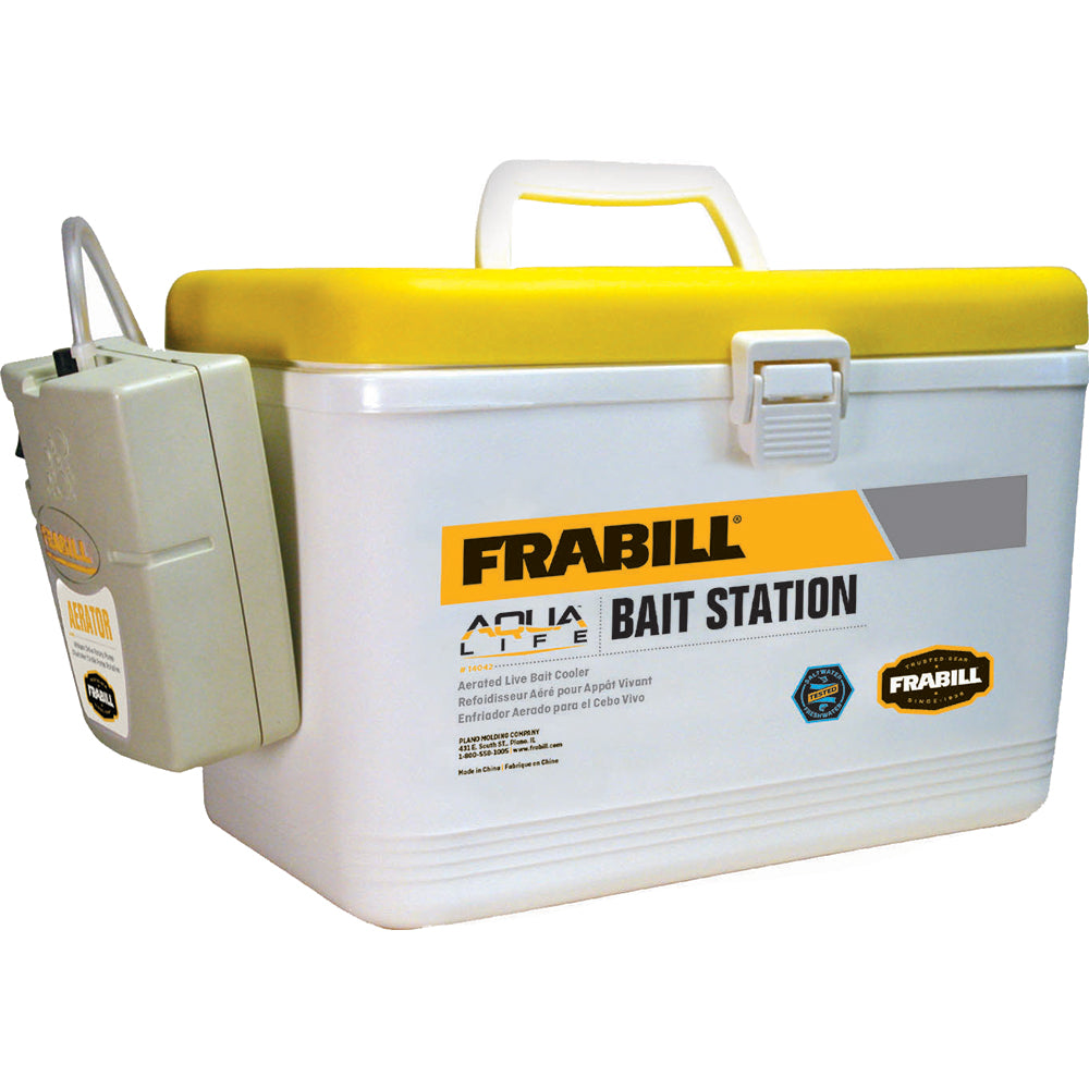 Frabill Bait Box w-Aerator - 8 Quart-Fishing Accessories-1-Tiny Boat Nation