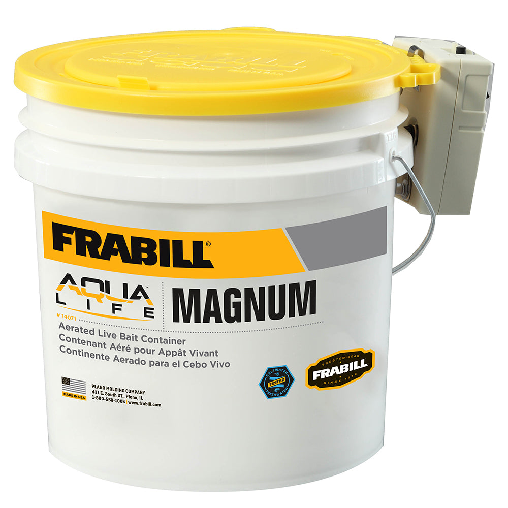 Frabill Magnum Bucket - 4.25 Gallons w-Aerator-Marine &amp; Livewell Plumbing-1-Tiny Boat Nation