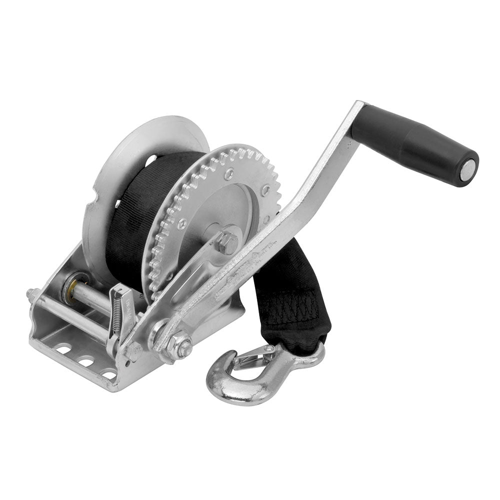 Fulton 1,100 lbs. Single Speed Winch w-20&#39; Strap Included-Trailering-1-Tiny Boat Nation