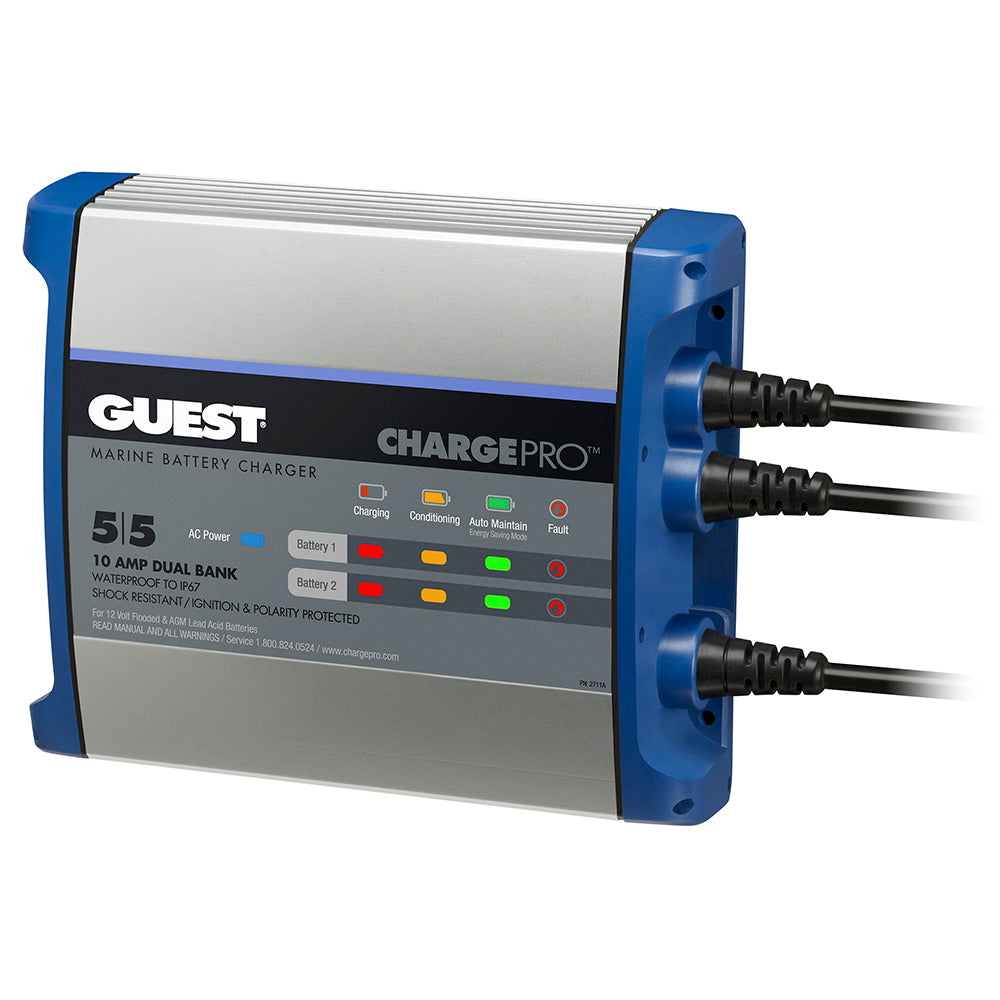 Guest On-Board Battery Charger 10A - 12V - 2 Bank - 120V Input-Electrical-1-Tiny Boat Nation