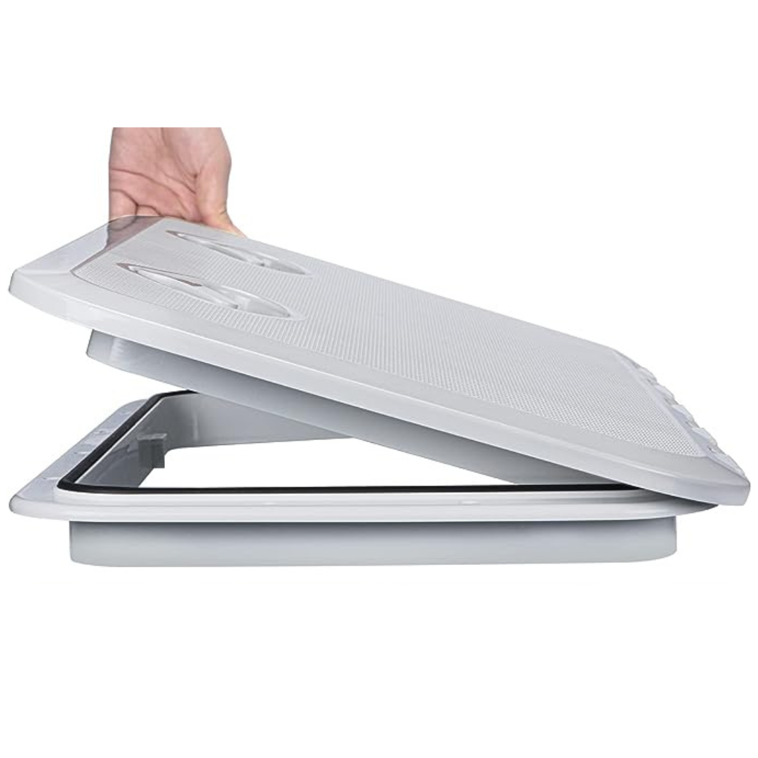Hatches and Access Lids ABS Plastic-Boat Outfitting-24x14&quot;-White-7-Tiny Boat Nation