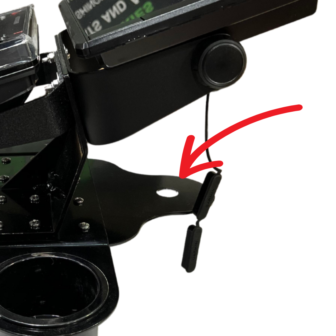 Heavy Duty Double Graph Mount-Watercraft Parts &amp; Accessories-Dual Graph Mount 5&quot; Bottom Riser-GPS Puck Mounting Plate-16-Tiny Boat Nation