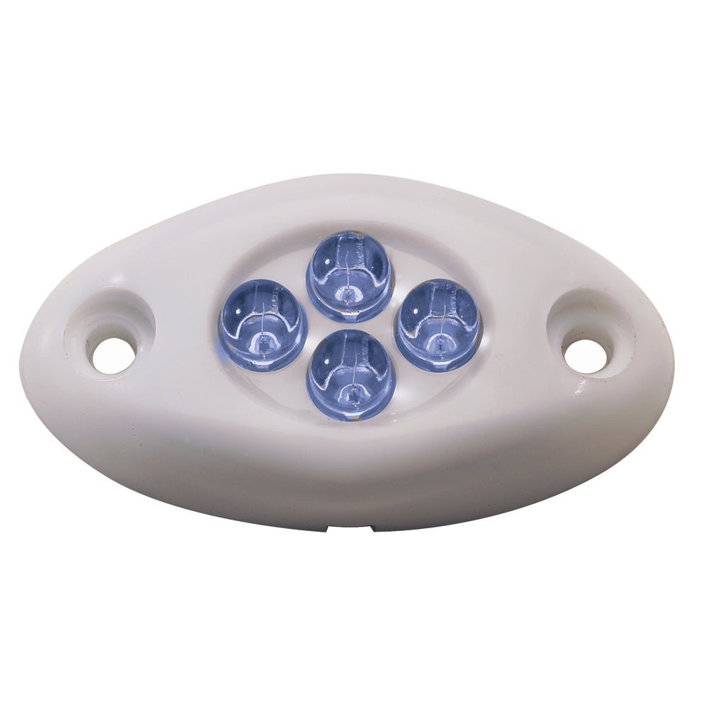 Innovative Lighting Courtesy Light - 4 LED Surface Mount - Blue LED-White Case-Lighting-1-Tiny Boat Nation