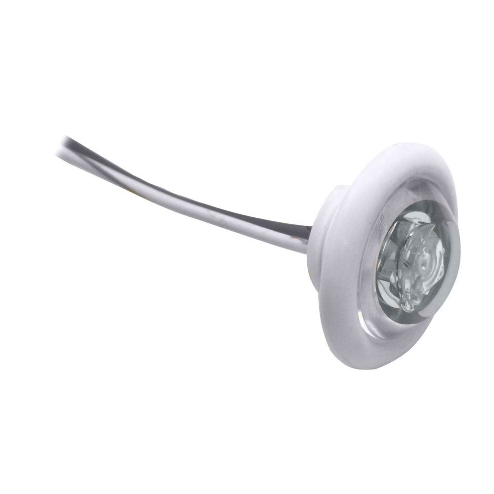 Innovative Lighting LED Bulkhead-Livewell Light &quot;The Shortie&quot; White LED w- White Grommet-Lighting-1-Tiny Boat Nation