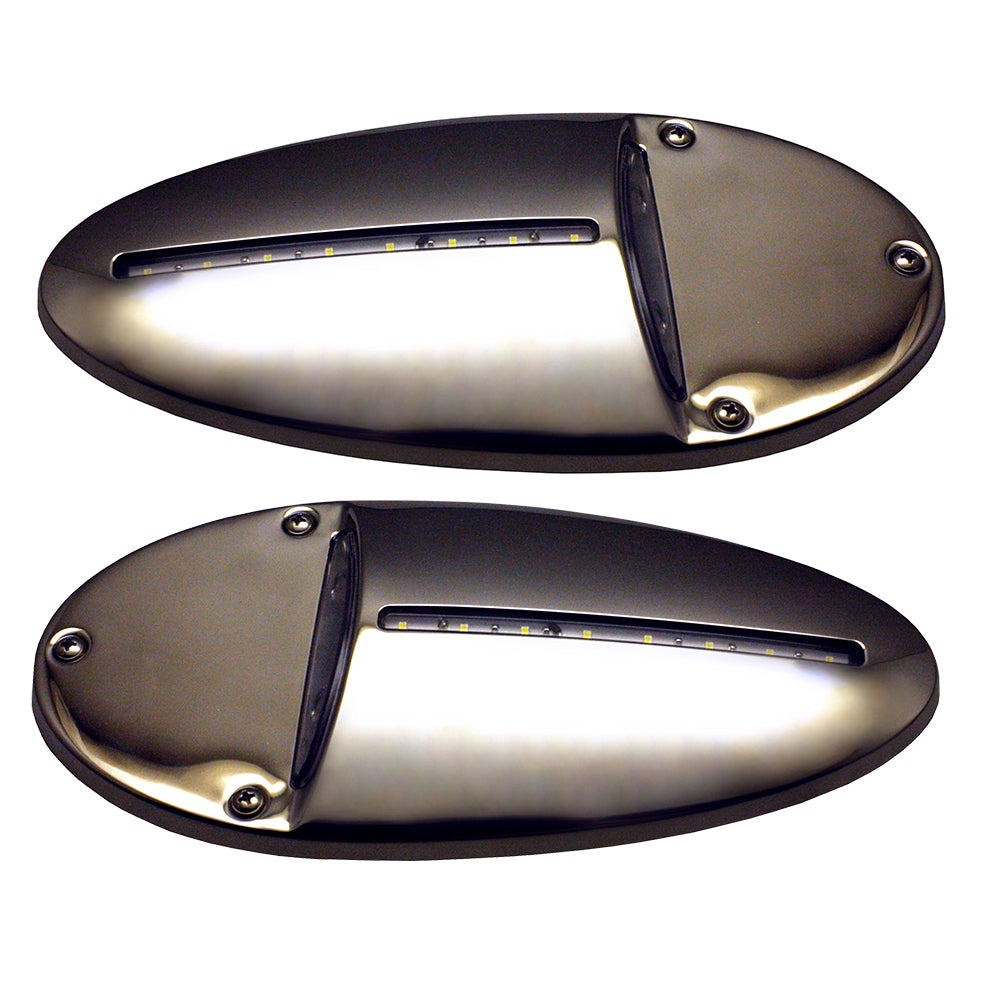 Innovative Lighting LED Docking Light- Mirrored Stainless Steel - Pair-Lighting-1-Tiny Boat Nation