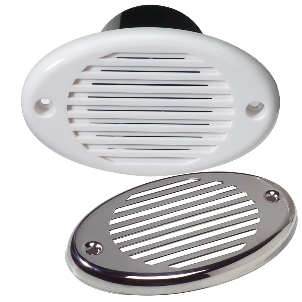 Innovative Lighting Marine Hidden Horn - White w-Stainless Steel Overlay-Boat Outfitting-1-Tiny Boat Nation