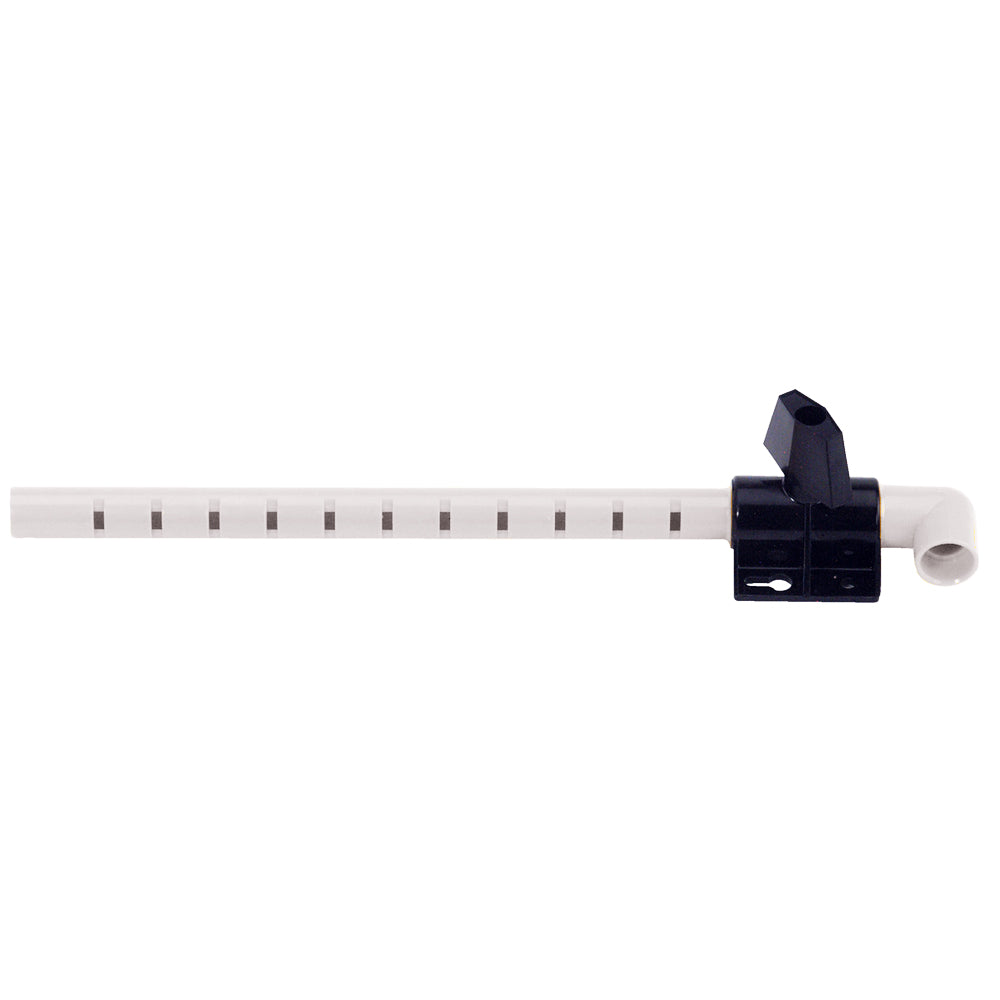 Johnson Pump Aerator Head - 10-½" Spray Bar w-Shut Off Valve &amp; Bracket-Marine &amp; Livewell Plumbing-1-Tiny Boat Nation