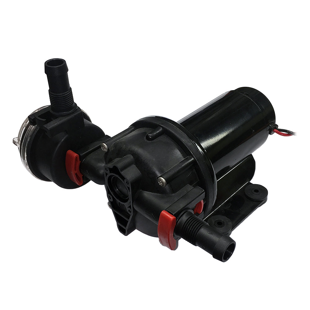 Johnson Pump Flush Pump - 3.5 GPM - 12V w-Strainer-Marine &amp; Livewell Plumbing-1-Tiny Boat Nation