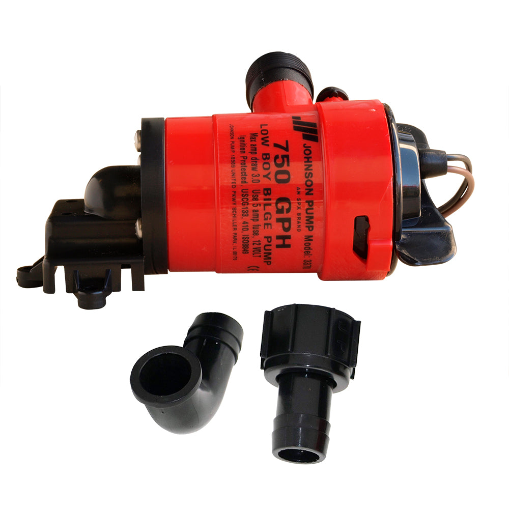 Johnson Pump Low Boy Bilge Pump - 750 GPH - 12V-Marine &amp; Livewell Plumbing-1-Tiny Boat Nation