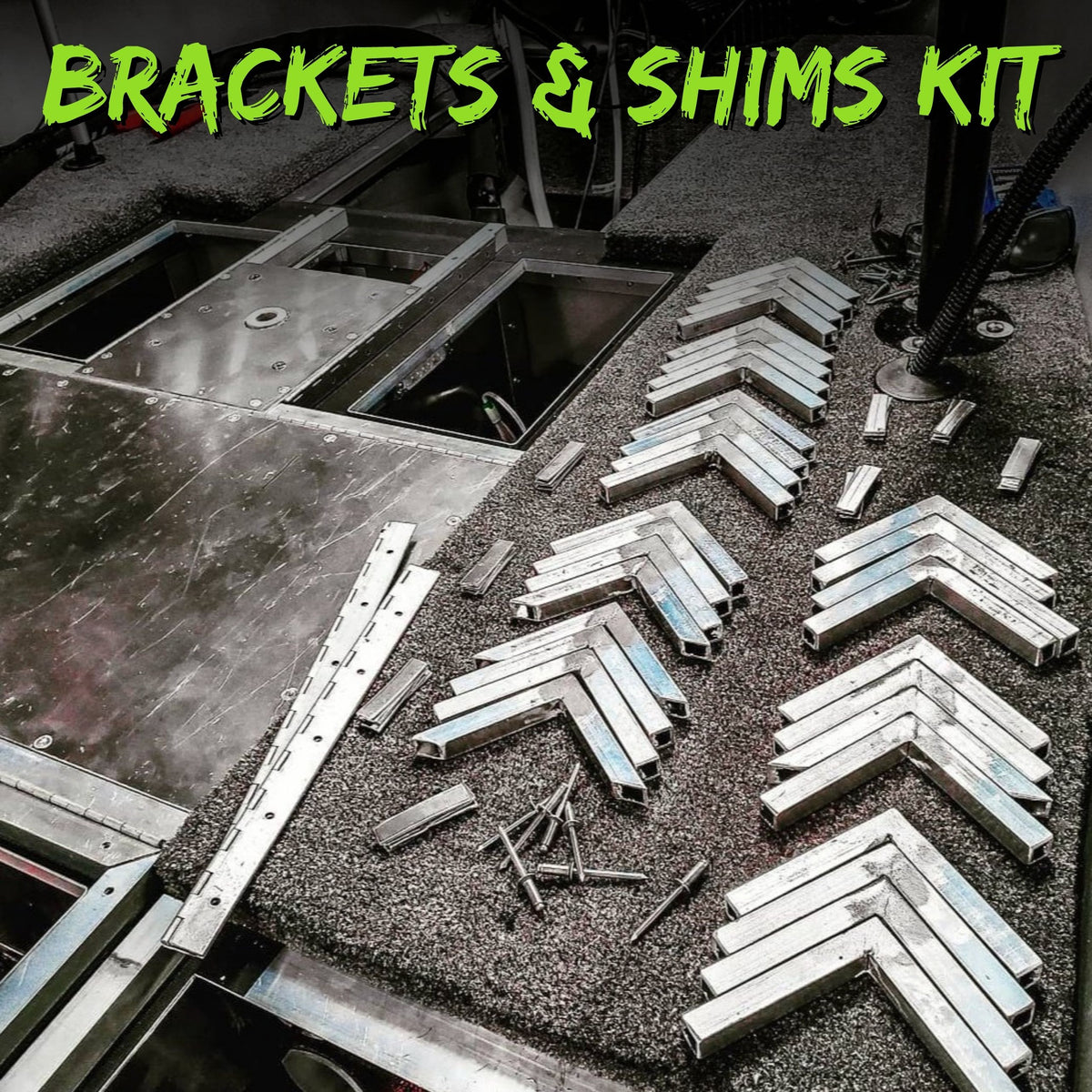 Lid Builder 90-Degree Brackets & Shims Kit-1-Tiny Boat Nation