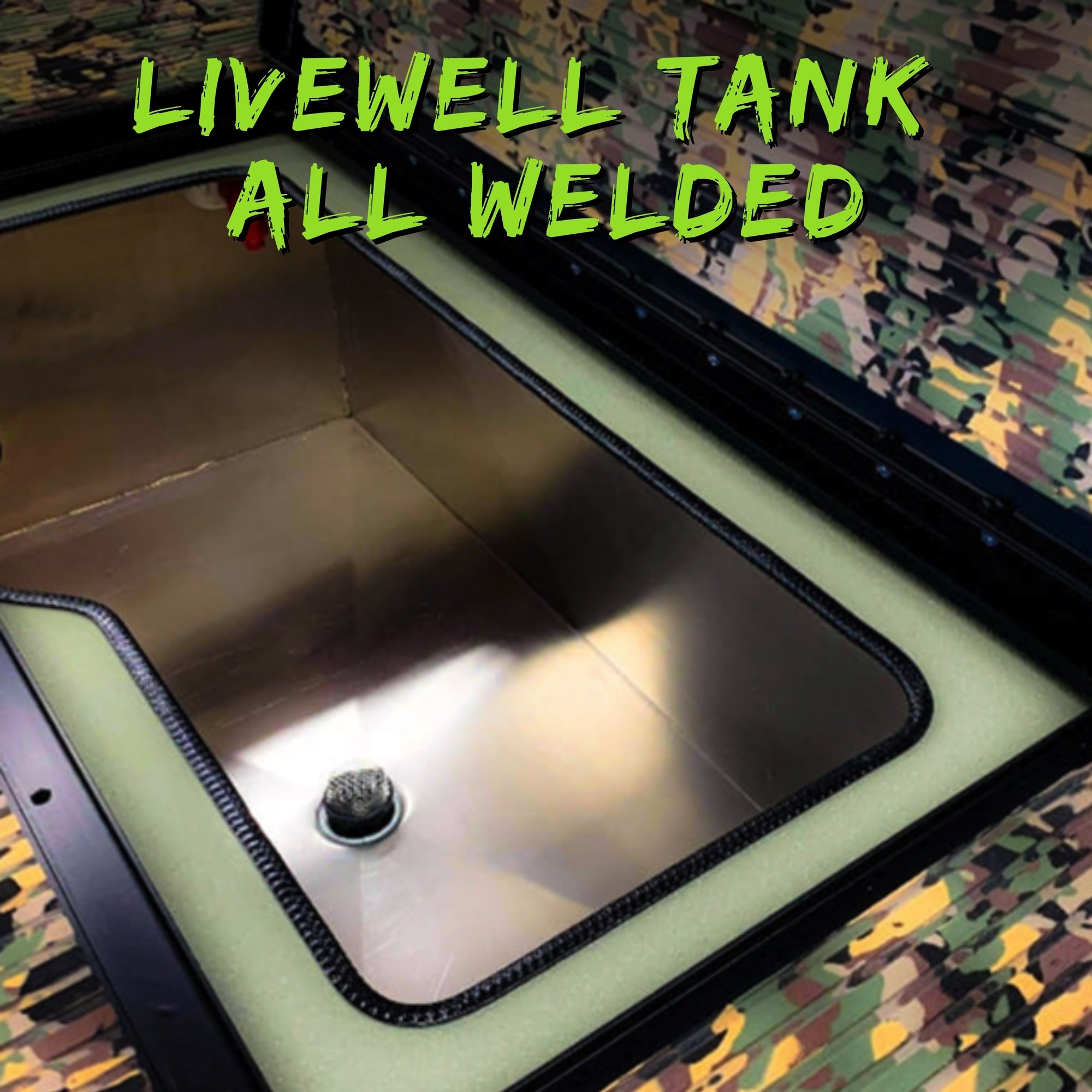 Livewell Tank- 18 Gal - All Welded-Marine & Livewell Plumbing-No - Tank Only-1-Tiny Boat Nation