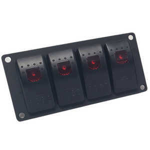 Mini Switch Panels - TBN Official-Electrical-4 Switches-Red-10-Tiny Boat Nation