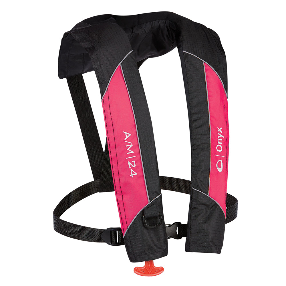 Onyx A-M-24 Automatic-Manual Inflatable PFD Life Jacket - Pink-Paddlesports-1-Tiny Boat Nation