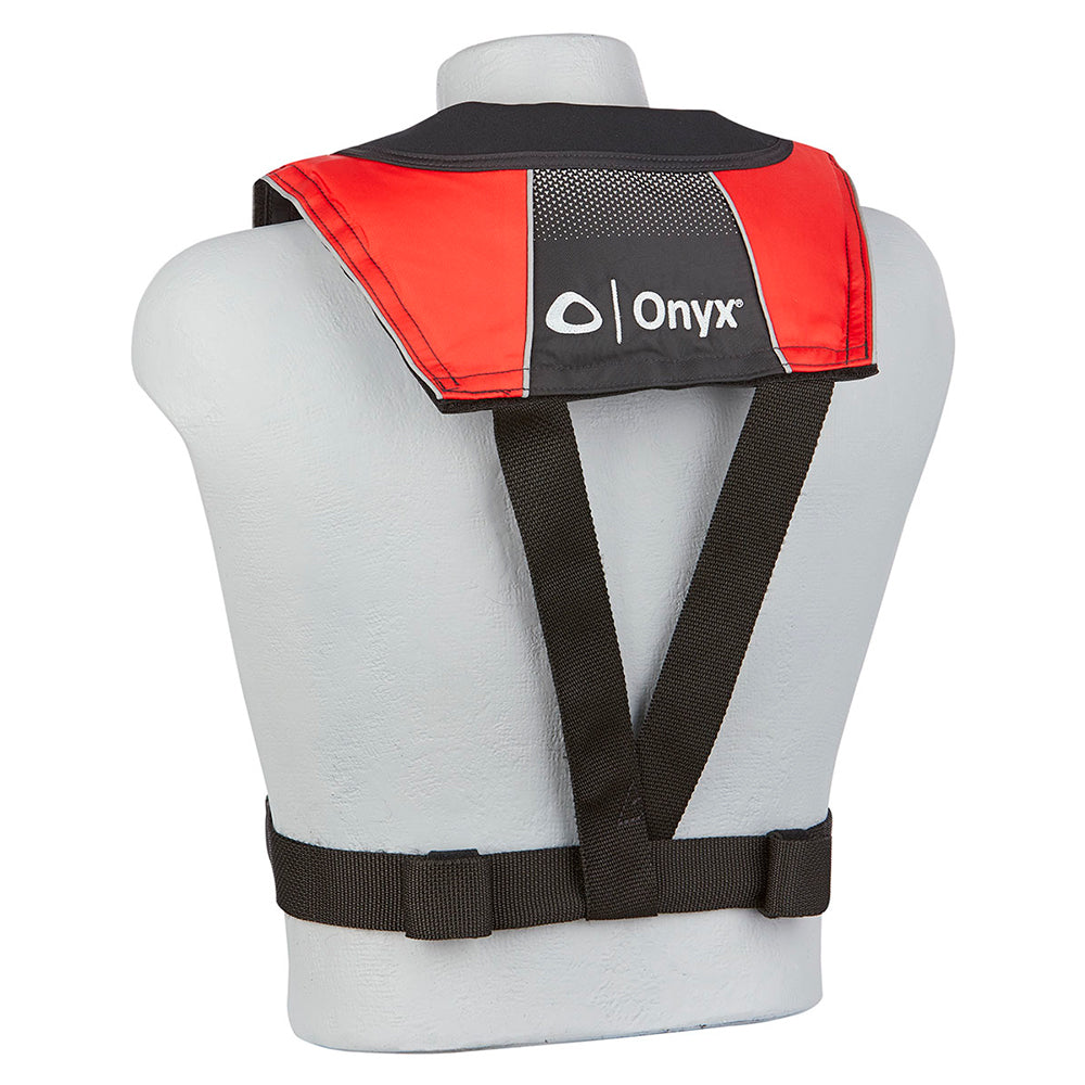 Onyx A-M-24 Series All Clear Automatic-Manual Inflatable Life Jacket - Black-Red - Adult-Marine Safety-1-Tiny Boat Nation