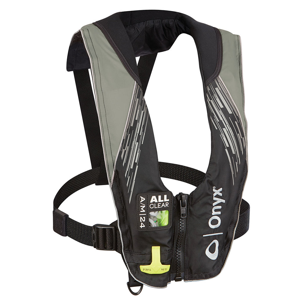 Onyx A-M-24 Series All Clear Automatic-Manual Inflatable Life Jacket - Grey - Adult-Marine Safety-1-Tiny Boat Nation