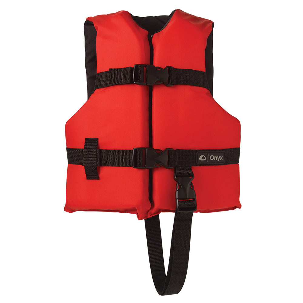 Onyx Nylon General Purpose Life Jacket - Child 30-50lbs - Red-Marine Safety-1-Tiny Boat Nation