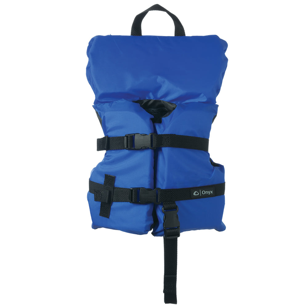 Onyx Nylon General Purpose Life Jacket - Infant-Child Under 50lbs - Blue-Marine Safety-1-Tiny Boat Nation