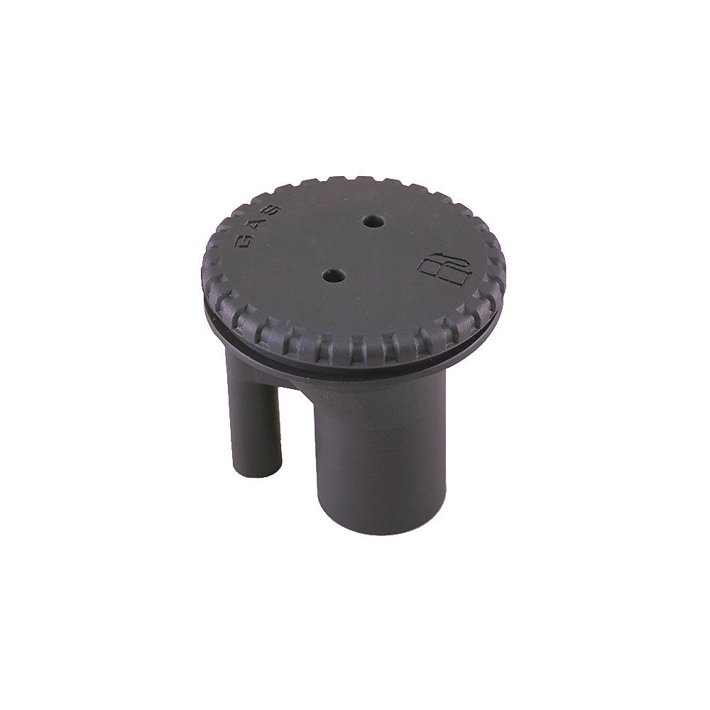 Perko 0543 Vented Fill f-1-1-2" Hose - Straight Neck - Gas - Black-Marine &amp; Livewell Plumbing-1-Tiny Boat Nation