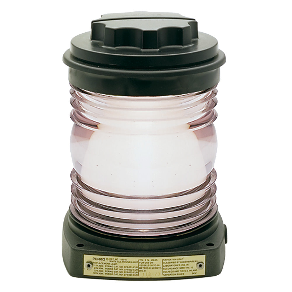 Perko All-Round Light - Black Plastic, White Lens-Lighting-1-Tiny Boat Nation