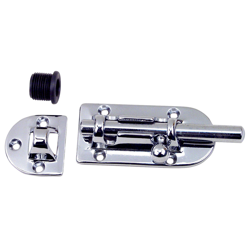 Perko Chrome Barrel Bolt - 4&quot;-Marine Hardware-1-Tiny Boat Nation