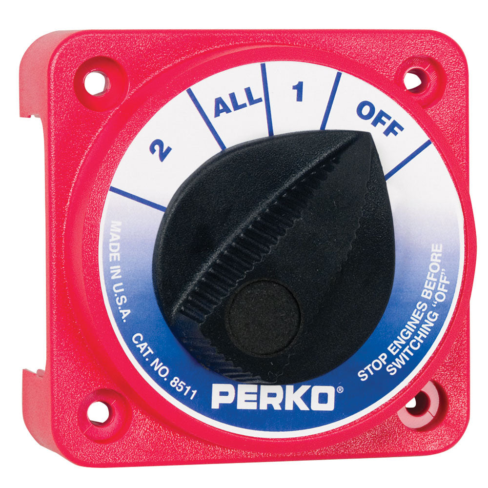 Perko Compact Medium Duty Battery Selector Switch w-o Key Lock-Electrical-1-Tiny Boat Nation