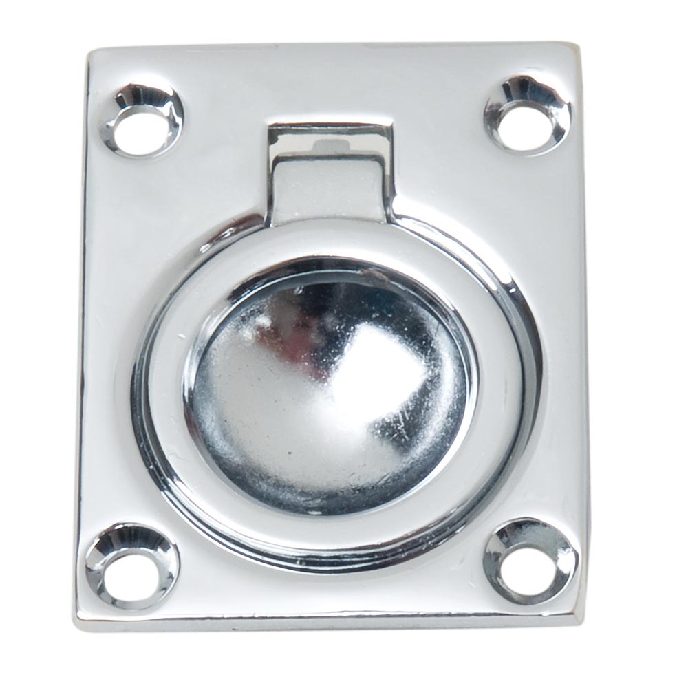 Perko Flush Ring Pull - Chrome Plated Zinc-Marine Hardware-1-Tiny Boat Nation