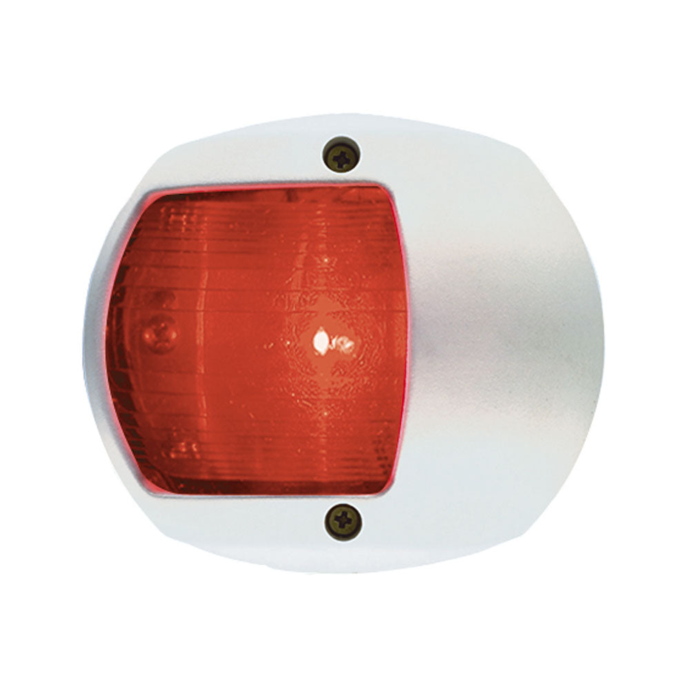 Perko LED Side Light - Red - 12V - White Plastic Housing-Lighting-1-Tiny Boat Nation