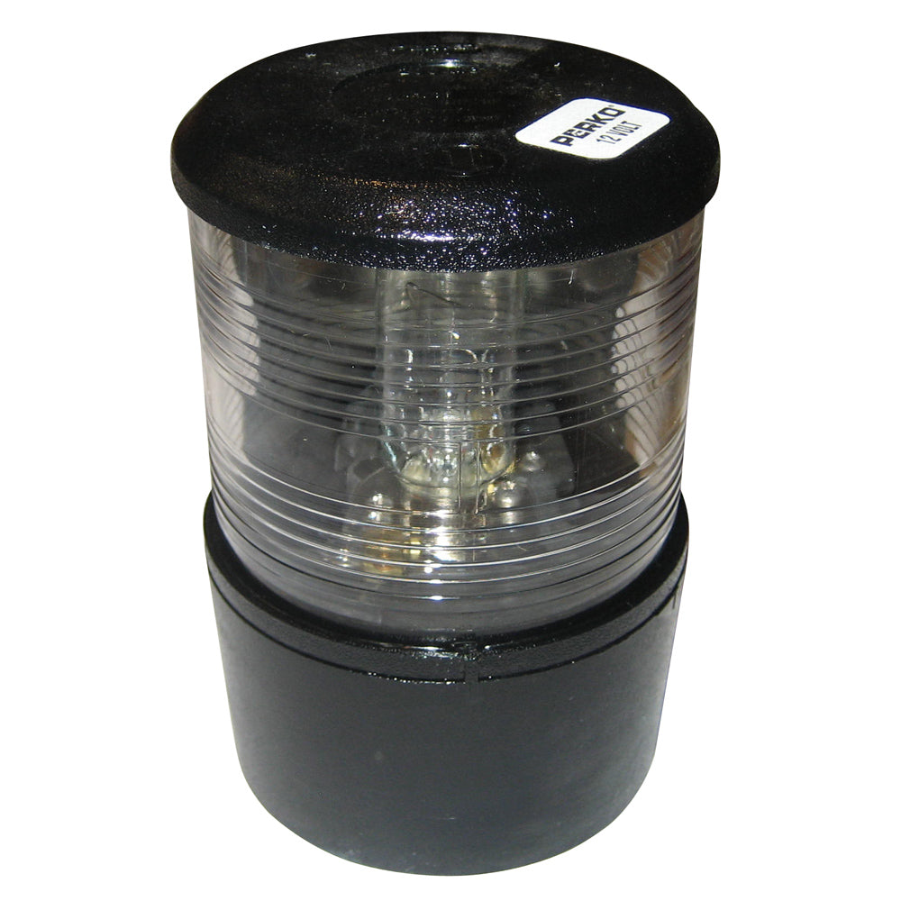 Perko Masthead Light f-Sail or Power Less Than 20M - 12VDC - Black Base Mount-White Light-Lighting-1-Tiny Boat Nation