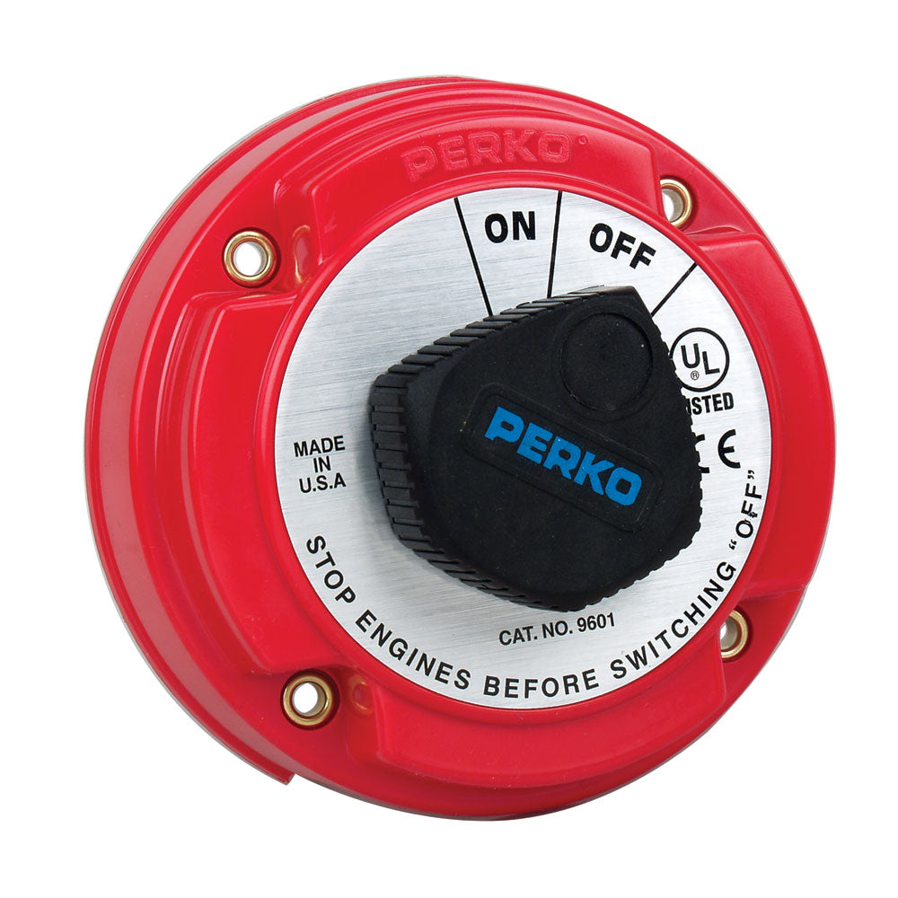 Perko Medium Duty Battery Disconnect Shut Off-On - 250 Amp Continuous, 12-32VDC-Electrical-1-Tiny Boat Nation