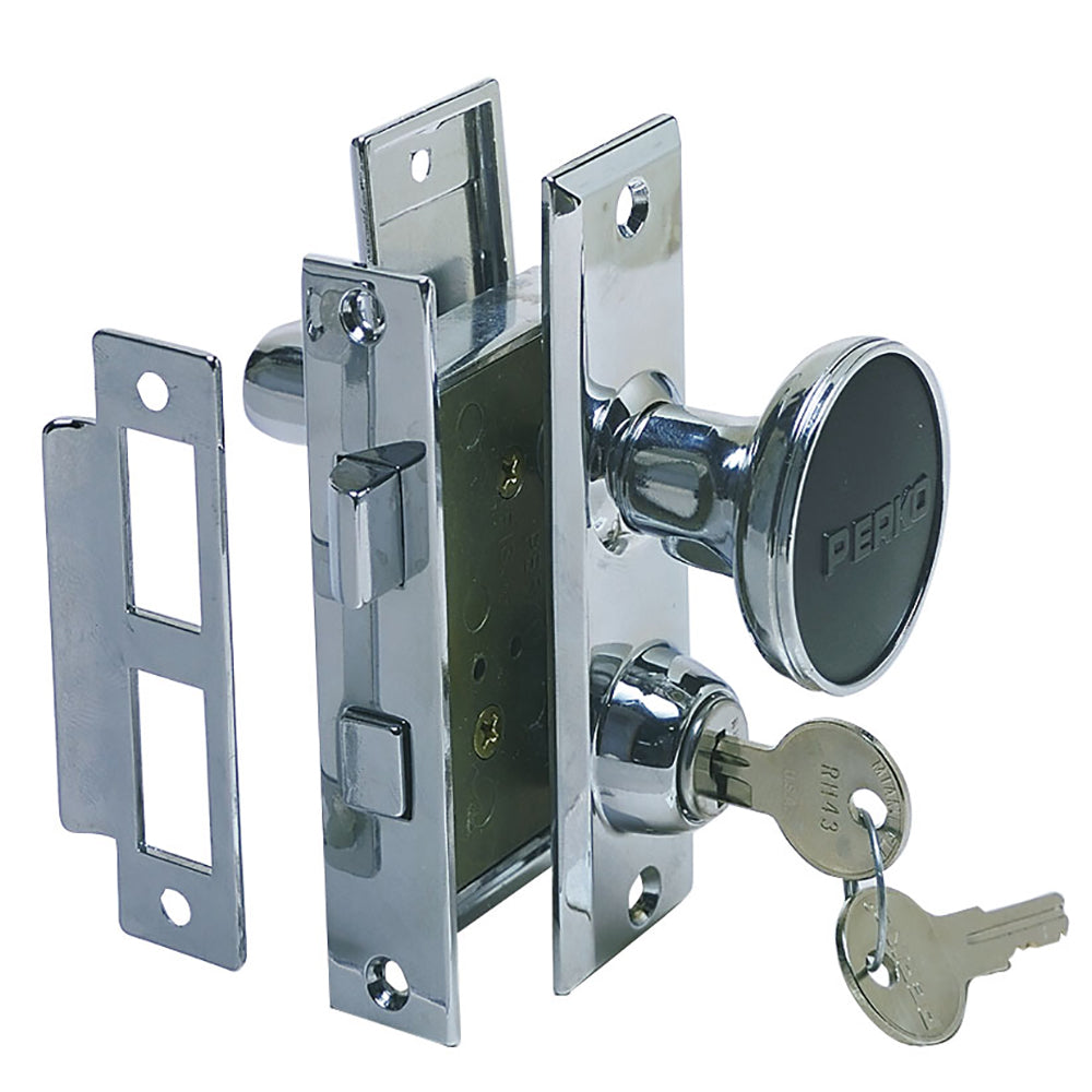 Perko Mortise Lock Set w-Bolt-Marine Hardware-1-Tiny Boat Nation