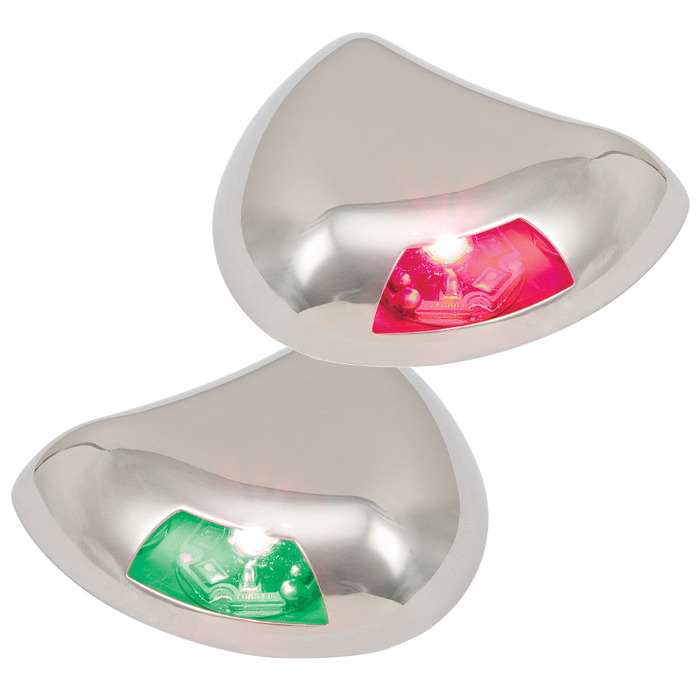 Perko Stealth Series LED Side Lights - Horizontal Mount - Red-Green-Lighting-1-Tiny Boat Nation