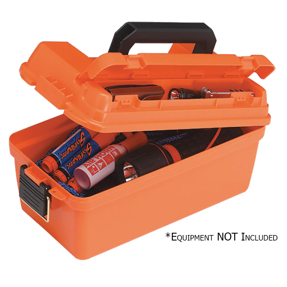 Plano Small Shallow Emergency Dry Storage Supply Box - Orange-Marine Safety-1-Tiny Boat Nation