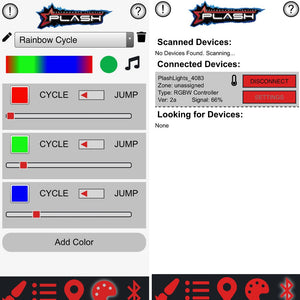 PlashLights RGBW BLUETOOTH™ LED LIGHT CONTROLLER - WATERPROOF-Lighting-4-Tiny Boat Nation