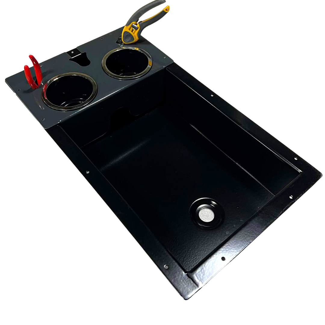 Premium Recessed Trolling Motor Pedal Tray-Aluminum-1-Tiny Boat Nation